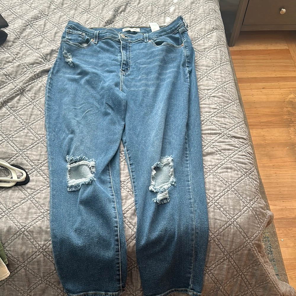 Signature by Levi Strauss Blue Mom Jeans